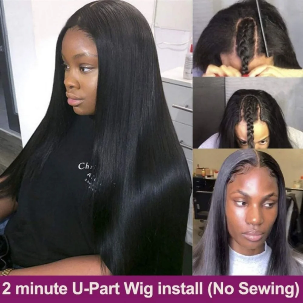 Blooming Hair 100% 10A Brazilian U Part Wig
